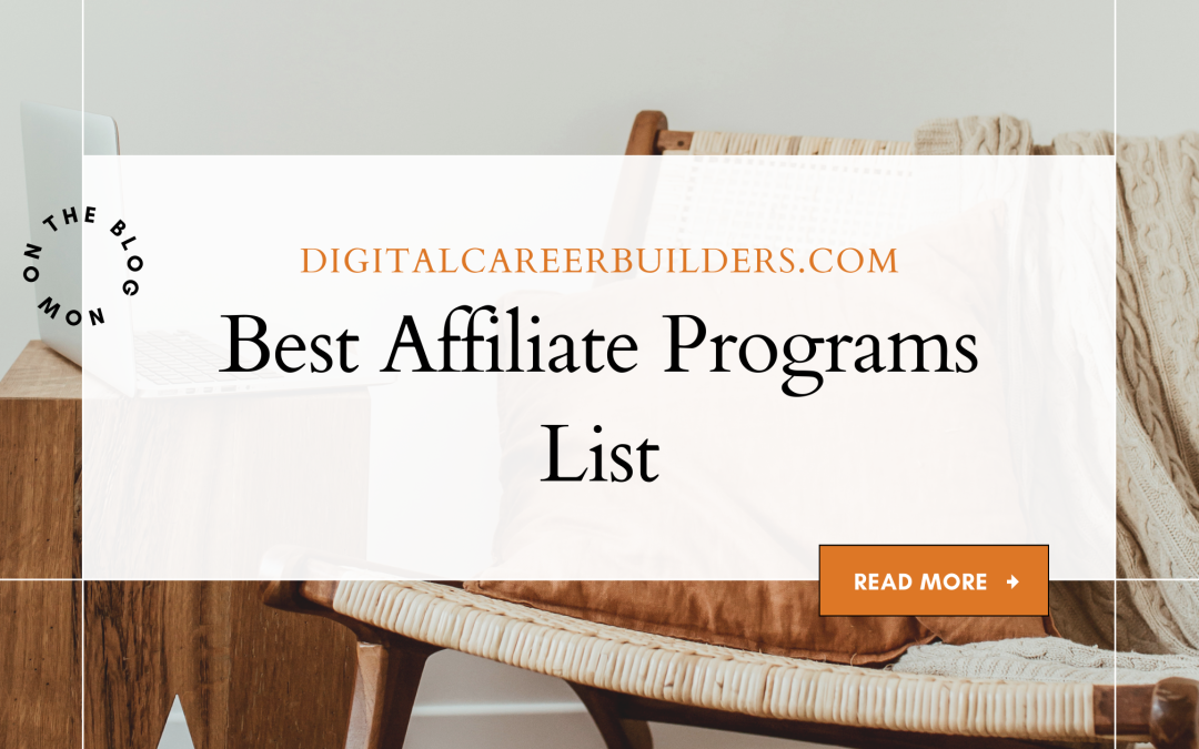 Best Affiliate Programs List